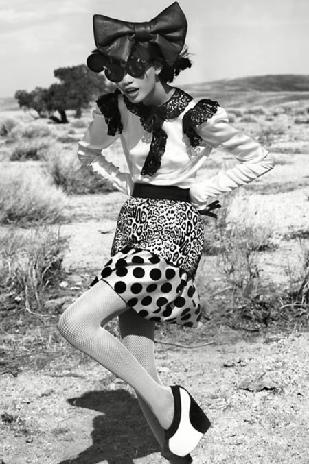 Chanel Iman as M-I-N-I M-O-U-S-E in Vogue Germany - Gl Diaries