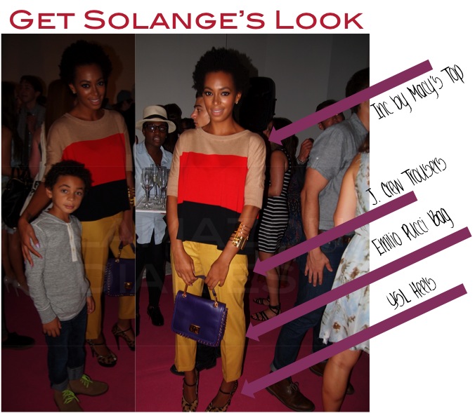 Get the Look: Solange Knowles’ Color Blocking Ensemble