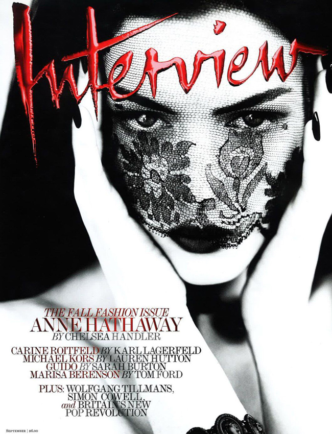 Anne Hathaway’s Sultry Cover for Interview Magazine