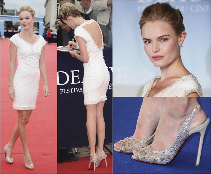 Kate Bosworth A Vision in White at Deauville Film Festival