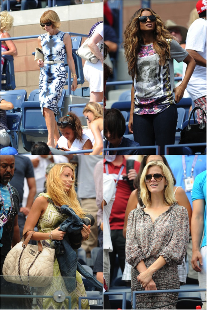Anna, Ciara, Blake and Brooklyn at the US Open