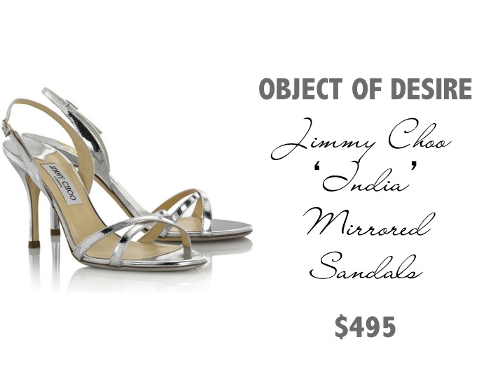 Object of Desire: Jimmy Choo India Mirrored Leather Sandals