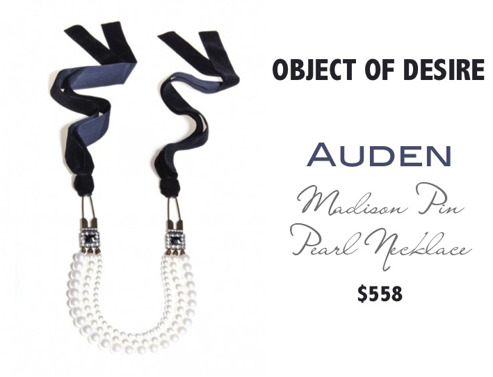 Object of Desire: Auden Madison Pin Pearl Necklace