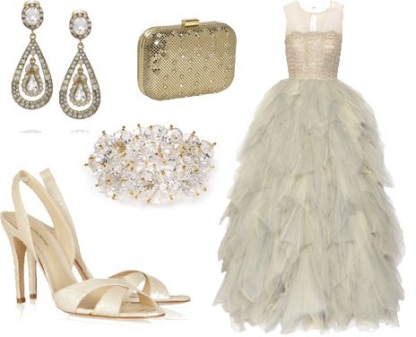 Outfit of the Night: A Winter Bride, A Vision in Cream