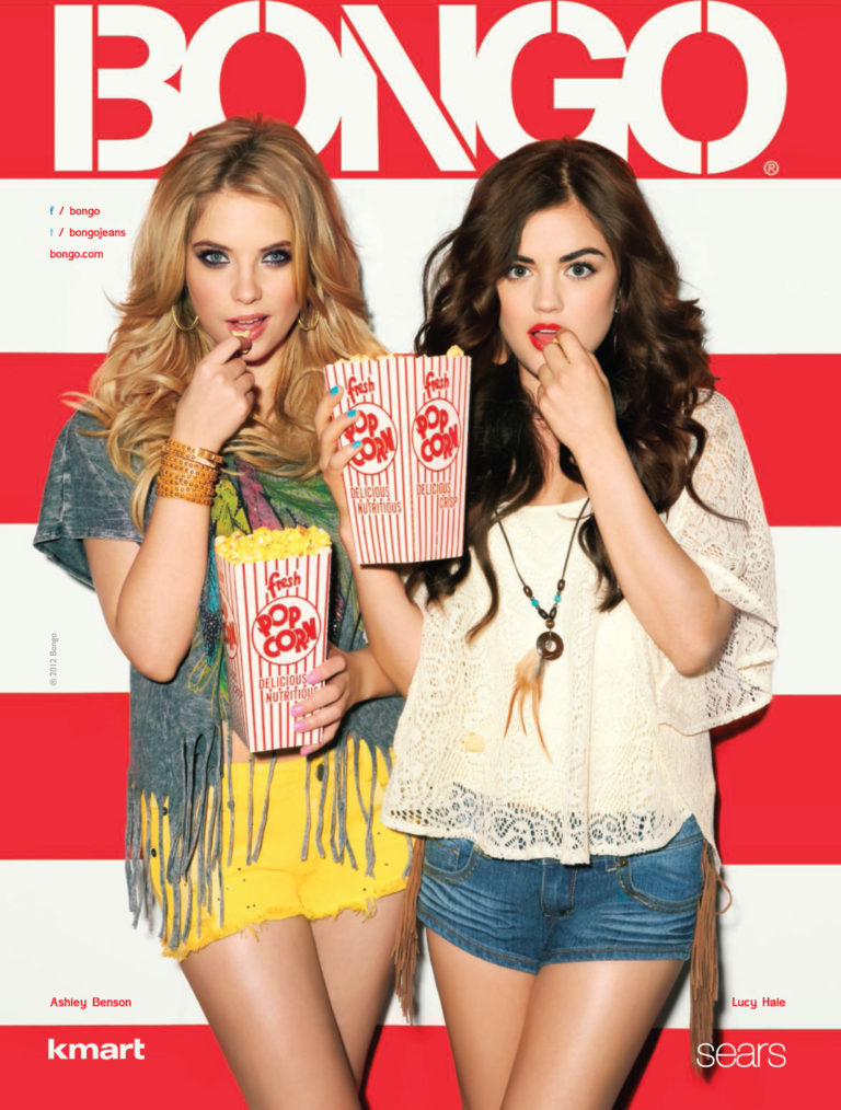 Pretty Little Liars Starlets Lucy Hale and Ashley Benson Star in BONGO Spring Ads