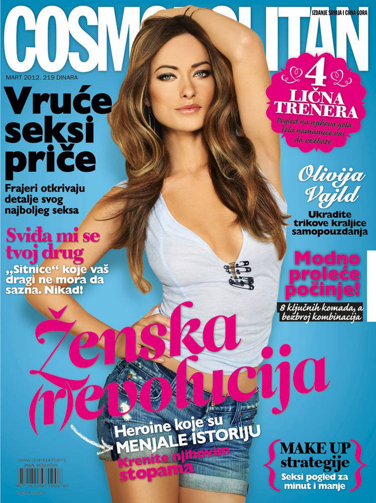 Olivia Wilde on Cover of Cosmopolitan Serbia March 2012 Issue