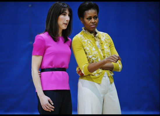 Michelle Obama and British First Lady Samantha Cameron On Trend for Spring