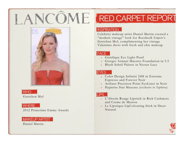 Get the Look: Gretchen Mol at the 2012 Emmy Awards