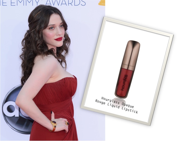 Get the Look: Red Lips like Kat Dennings at the 2012 Emmy Awards