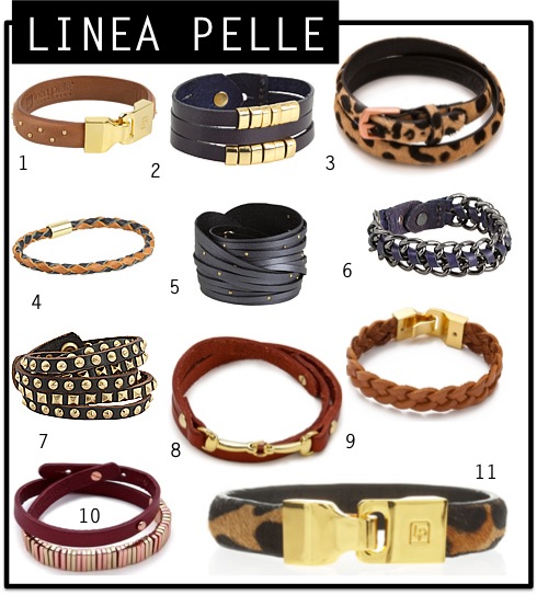 Wrist Porn: Linea Pelle Leather Bracelets
