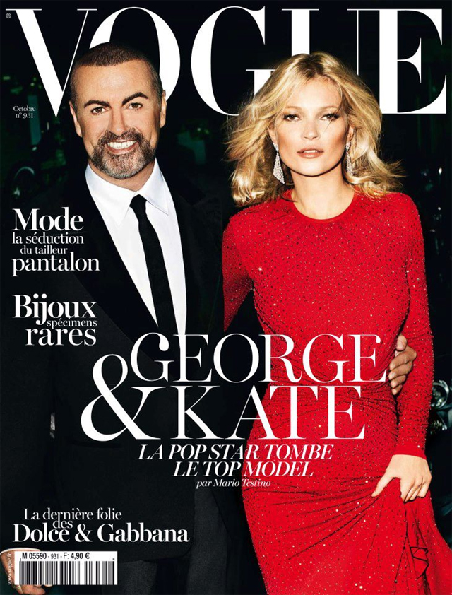 WTF? Kate Moss and George Micheal on Cover of French Vogue