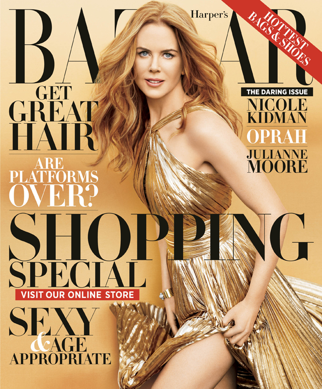 Nicole Kidman Graces Harper’s Bazaar’s November Cover