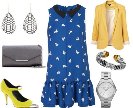 Outfit of the Day: Blue and Yellow