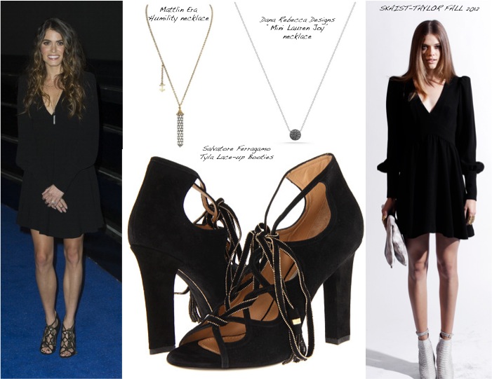 Nikki Reed in Skaist-Taylor and Salvatore Ferragamo for London Photocall