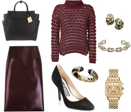 Outfit of the Day: Oxblood Leather