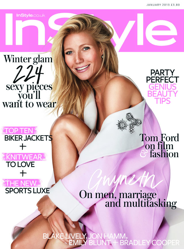 Gwyneth Paltrow Covers January Issue of InStyle Magazine
