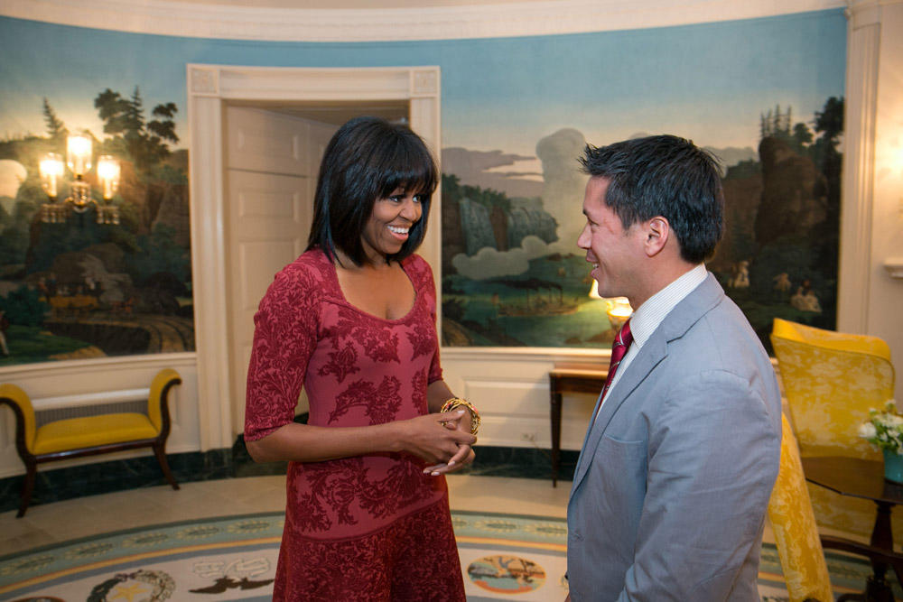 Michelle Obama bangs