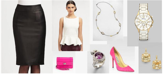 Outfit of the Day: Leather & Peplum