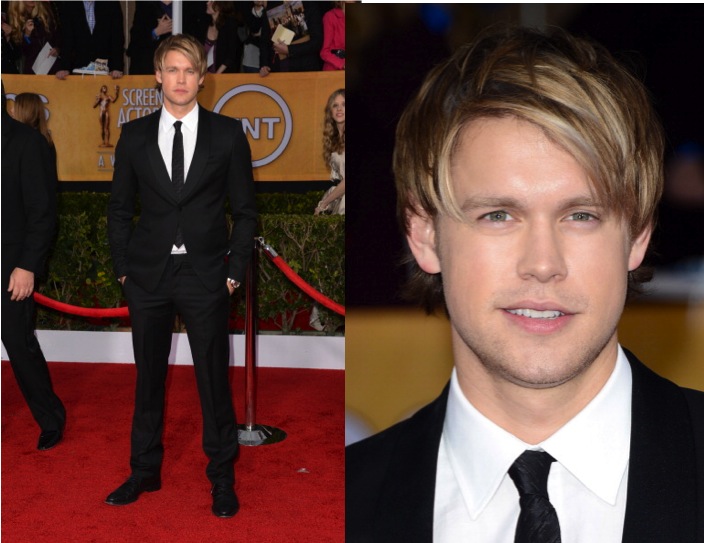 Chord Overstreet in Emporio Armani at 2013 Screen Actors Guild Awards