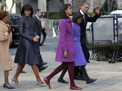 Michelle Obama in Thom Browne & J.Crew For Swearing In Ceremony