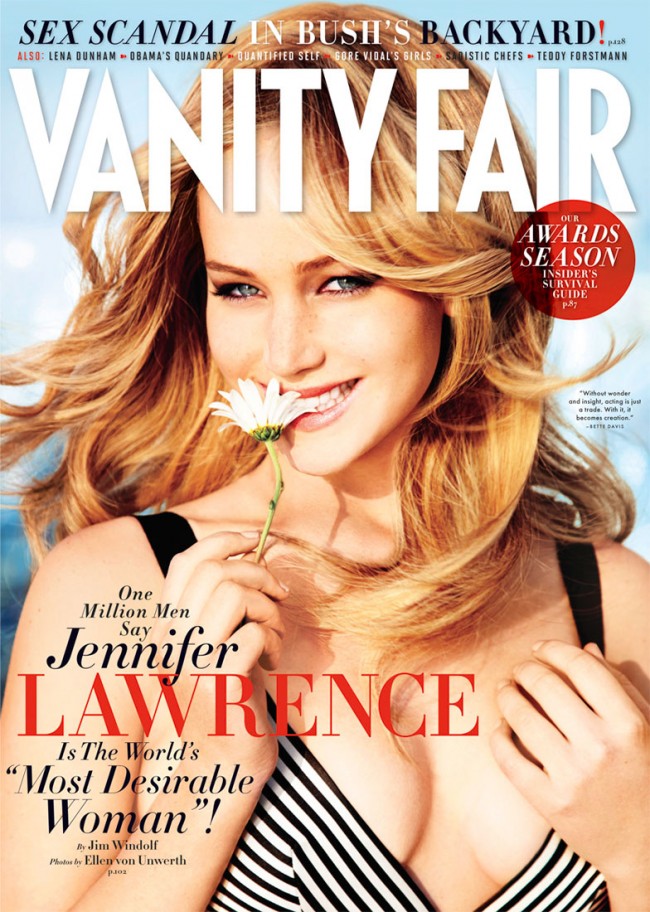 Jennifer Lawrence Covers February Issue of Vanity Fair