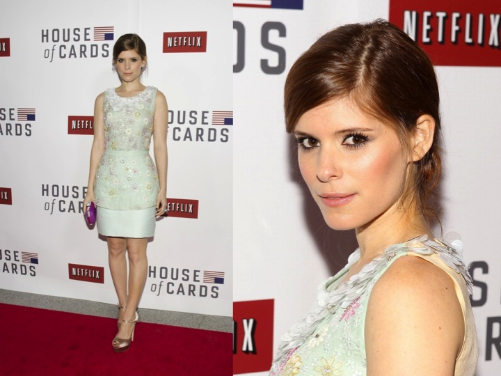 Kate Mara in Peter Som at “House of Cards” Screening