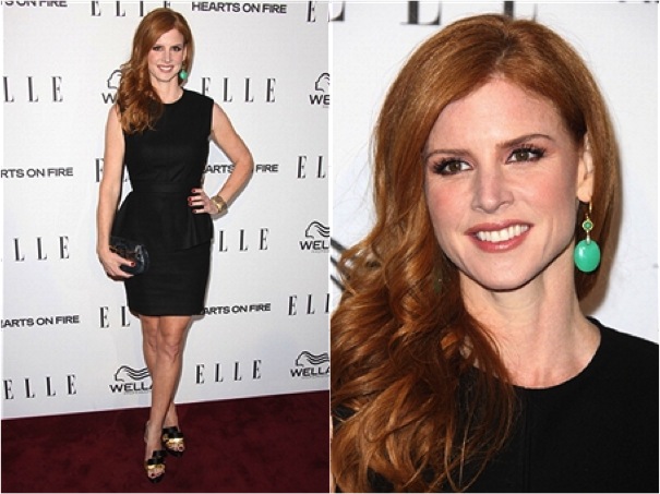 Sarah Rafferty Sparkles in Adeler and Sutra at Elle’s Women in Television