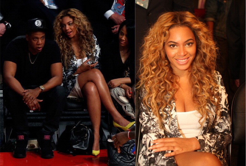Beyonce in Stella McCartney at NBA All Star Game