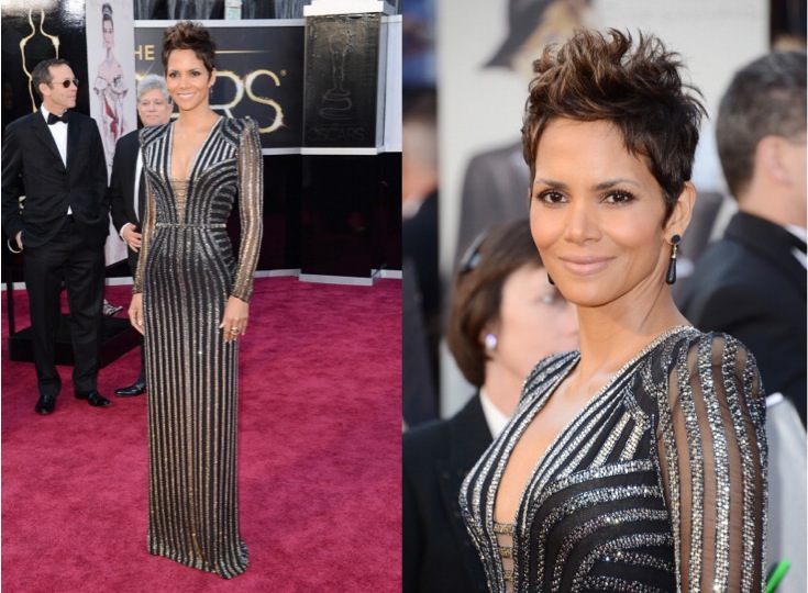 Halle Berry in Versace at 2013 Academy Awards
