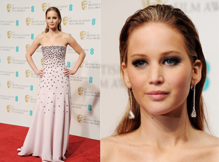 Jennifer Lawrence at 2013 BAFTA Awards