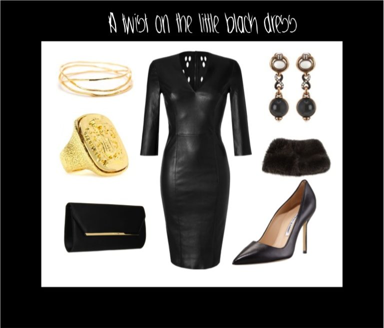 Outfit of the Day: Leather & Gold