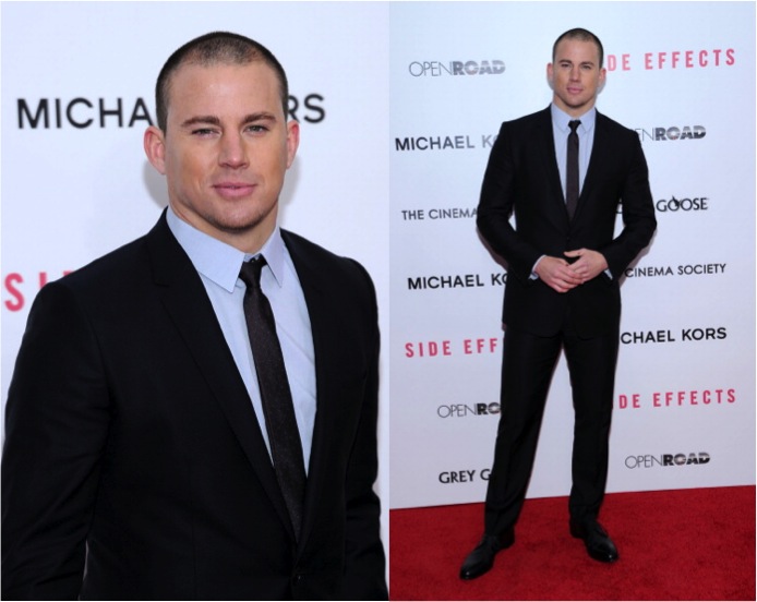 Channing Tatum in Dolce & Gabbana at “Side Effects” Premiere