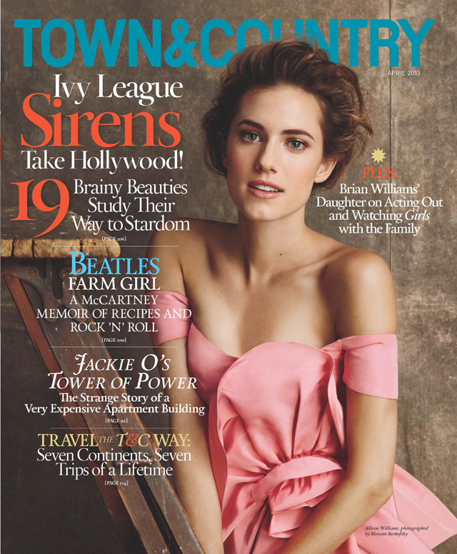 Allison Williams on Town and Country
