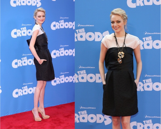 Emma Stone in Lanvin at The Croods Premiere