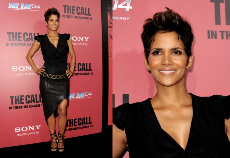 Halle Berre in Helmut Lang at The Call Premiere