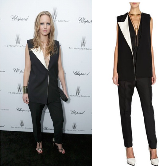 Jennifer Lawrence in Lanvin at Weinstein Company Oscar party