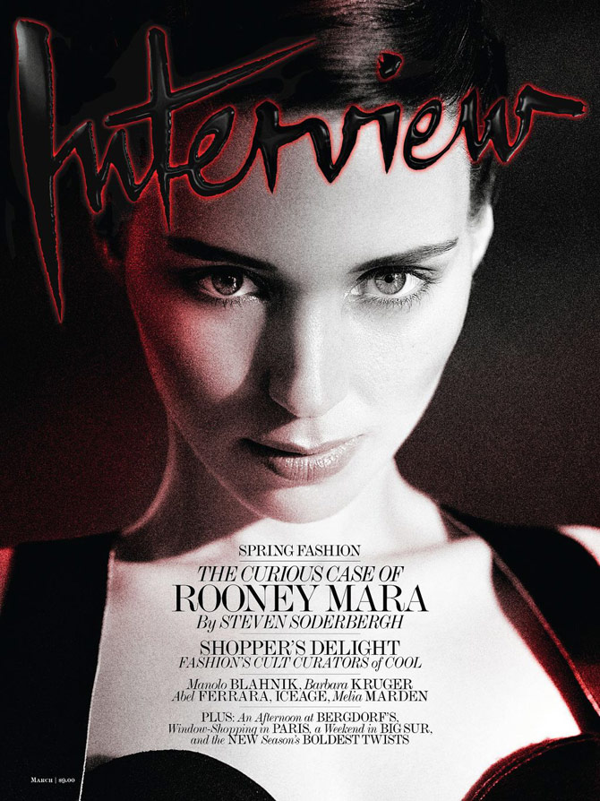 Rooney Mara Covers Interview Magazine March 2013