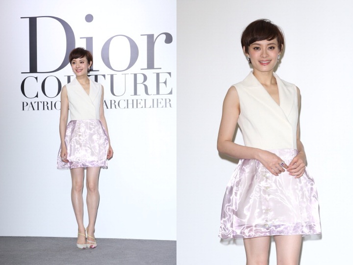 Sun Li in Dior Couture - Dior Photography Exhibition