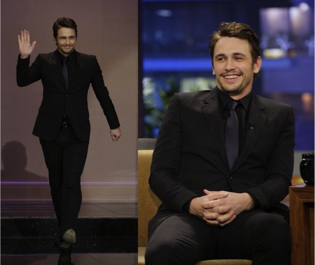 James Franco in Gucci at ‘The Tonight Show with Jay Leno’