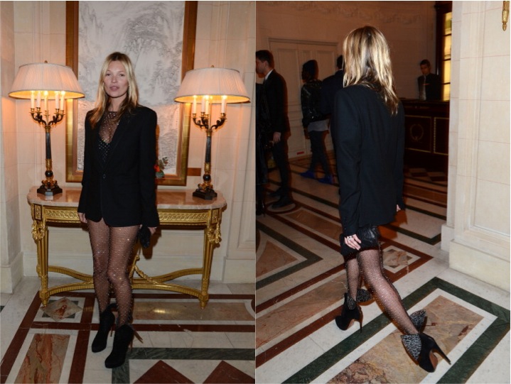 kate Moss in YSL at CR Book Launch Party