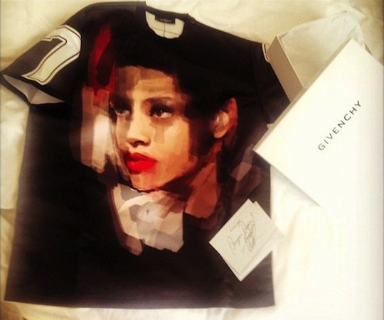 Givenchy Gifts Rihanna with T-Shirt of Herself