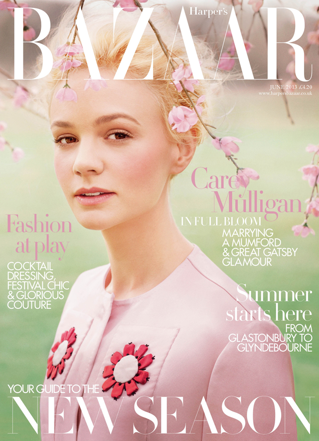 Carey Mulligan in Prada on Harper’s Bazaar UK June Issue