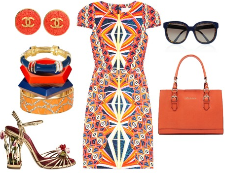 Outfit of the Day: Orange Prints