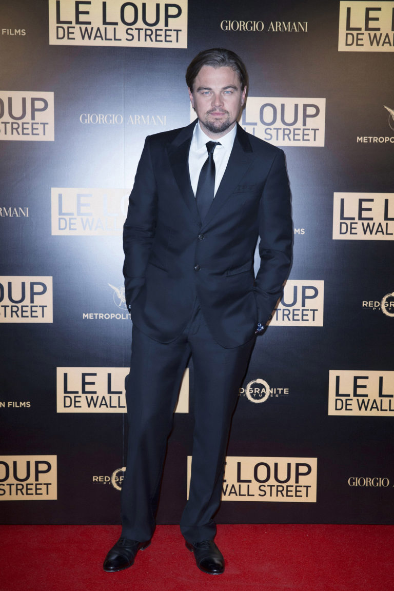 Stars Wear Giorgio Armani at “The Wolf of Wall Street” Paris Premiere