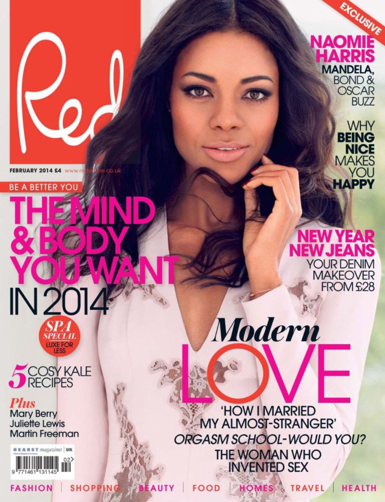 Naomie Harris is Red Magazine’s February Cover Girl