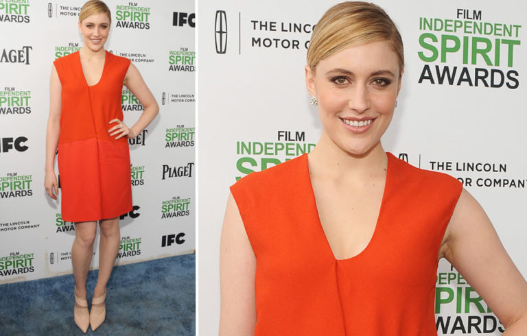 Greta Gerwig’s look for the Independent Spirit Awards