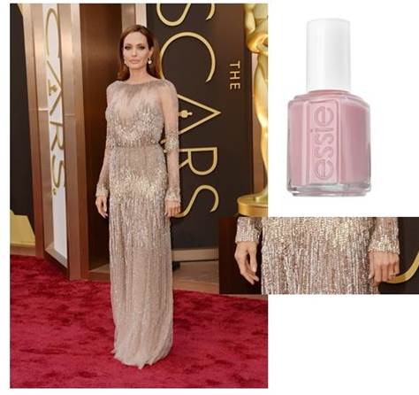 Idina Menzel and Angelina Jolie Oscar’s 2014 Nail Looks by essie