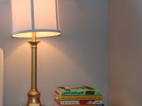 DIY Spray Paint Lamp Gold