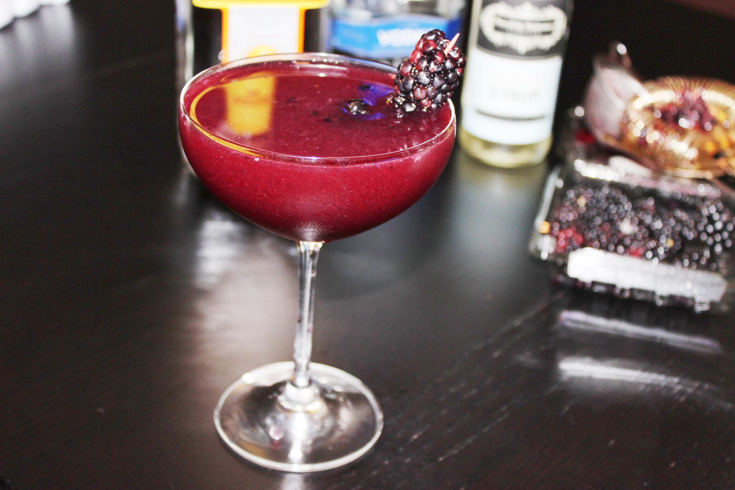 Muddled Blackberry Gimlet Glamazon Diaries