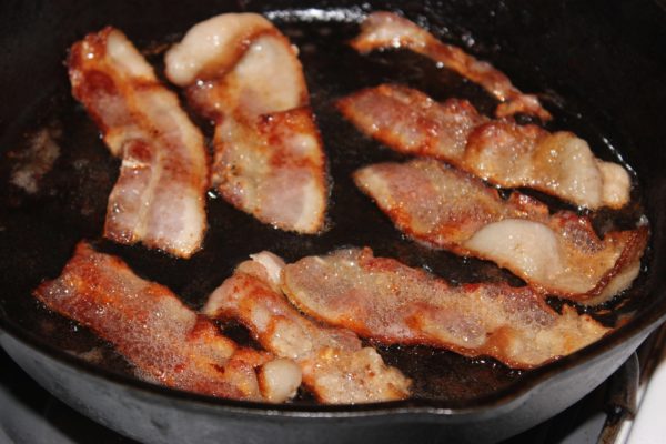 Crispy Bacon in Cast Iron Skillet